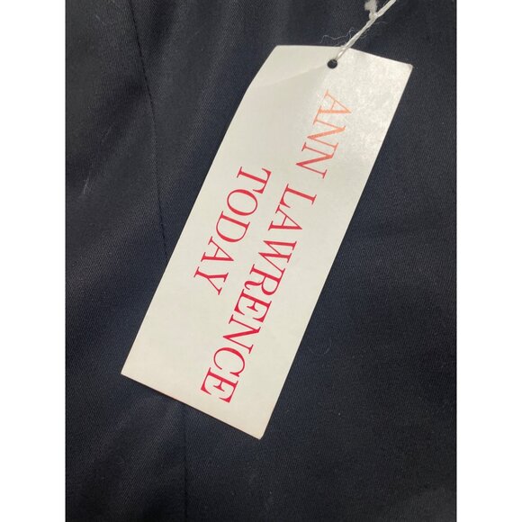 Ann Lawrence Today Black & White Short Sleeve Button Front Dress Sz 12 - New - Picture 8 of 10